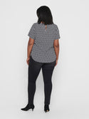 Only Carmakoma Carvica Short Sleeve Top-BLACK - Borderland Muff