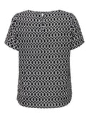 Only Carmakoma Carvica Short Sleeve Top-BLACK - Borderland Muff