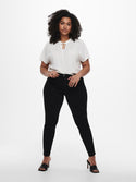 Only Carmakoma Carstorm Push Up High Waist Curvy Jeans-BLACK - Borderland Muff