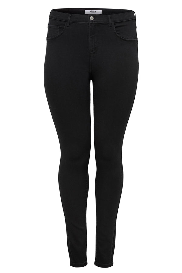 Only Carmakoma Carstorm Push Up High Waist Curvy Jeans-BLACK - Borderland Muff