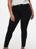 Only Carmakoma Carstorm Push Up High Waist Curvy Jeans-BLACK - Borderland Muff