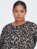 Only Carmakoma Caralba 3/4 Curvy Top-TAUPE - Borderland Muff