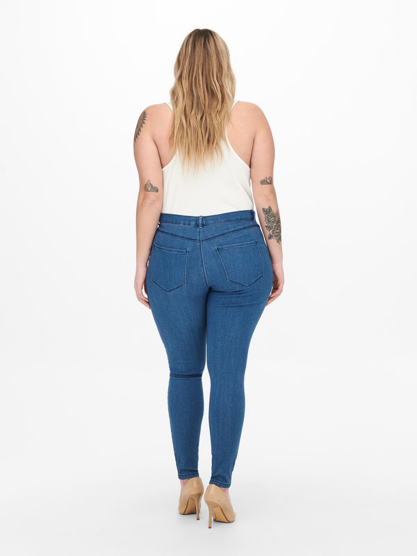 Only Carmakoma Carthunder Curvy Skinny Jeans-MEDIUM BLUE - Borderland Muff