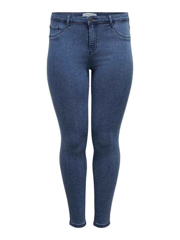 Only Carmakoma Carthunder Curvy Skinny Jeans-MEDIUM BLUE - Borderland Muff