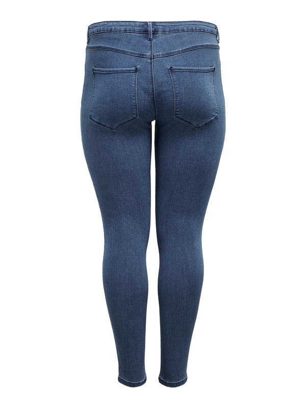 Only Carmakoma Carthunder Curvy Skinny Jeans-MEDIUM BLUE - Borderland Muff