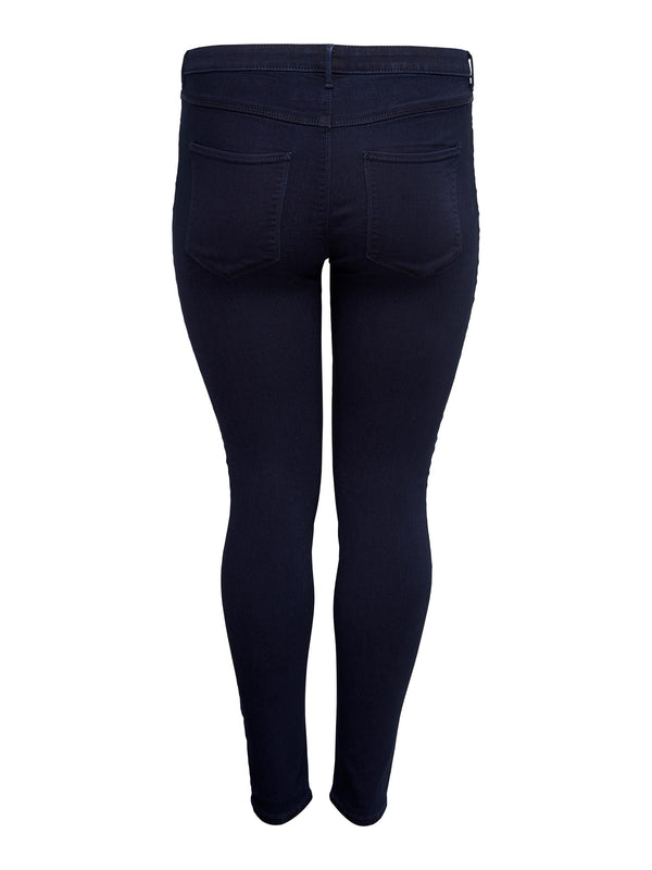 Only Carmakoma Carthunder Curvy Skinny Fit Jeans-DARK BLUE - Borderland Muff