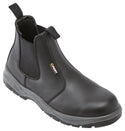 Fort Nelson FF103 Slip On Leather Safety Boot-BLACK - Borderland Muff