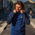 Mineral Gazi Quarter Zip Fleece-BLUE - Borderland Muff