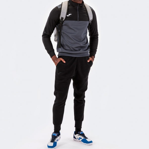 JOMA Mens Winner II 2 Tone Half Zip Sweatshirt-ANTHRACITE - Borderland Muff