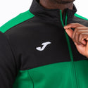 JOMA Mens Winner II 2 Tone Fill Zip Jacket-GREEN - Borderland Muff