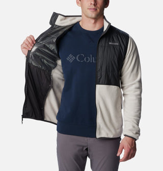 Columbia Mens Basin Butte Full Zip Microfleece With Omni-Heat Reflective Technology -STONE - Borderland Muff