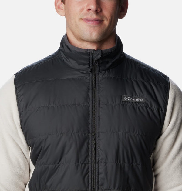 Columbia Mens Basin Butte Full Zip Microfleece With Omni-Heat Reflective Technology -STONE - Borderland Muff