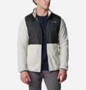 Columbia Mens Basin Butte Full Zip Microfleece With Omni-Heat Reflective Technology -STONE - Borderland Muff