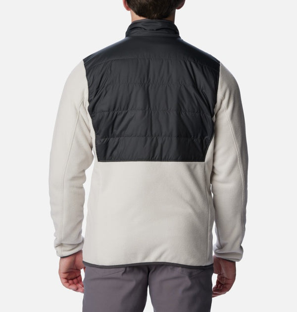 Columbia Mens Basin Butte Full Zip Microfleece With Omni-Heat Reflective Technology -STONE - Borderland Muff
