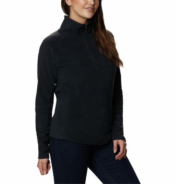 Columbia Ladies Glacial IV Half Zip Fleece-BLACK - Borderland Muff