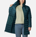 Columbia Ladies Lake 22 Long Hooded Down Jacket -NIGHT - Borderland Muff