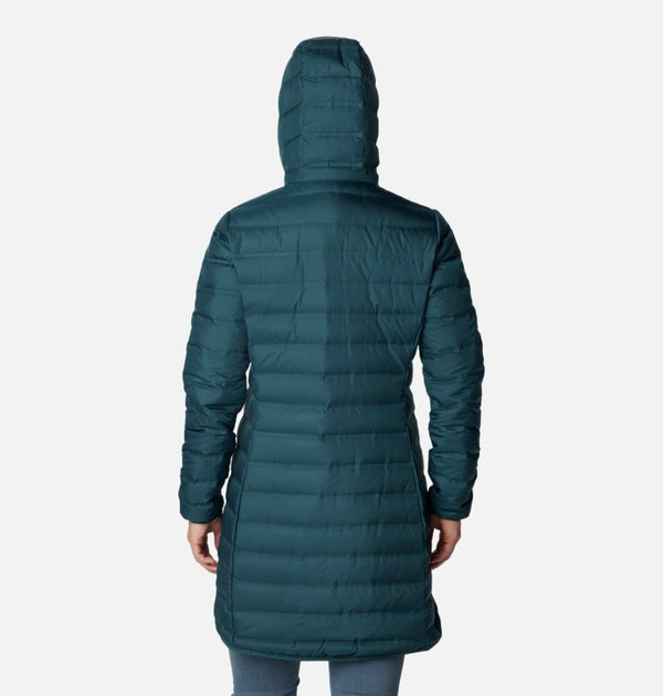 Columbia Ladies Lake 22 Long Hooded Down Jacket -NIGHT - Borderland Muff