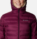Columbia Ladies Lake 22 Short Hooded Down Jacket-BERRY - Borderland Muff