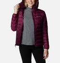 Columbia Ladies Lake 22 Short Hooded Down Jacket-BERRY - Borderland Muff