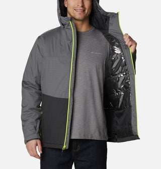 Columbia Mens Point Park Insulated Waterproof Jacket-SHARK - Borderland Muff