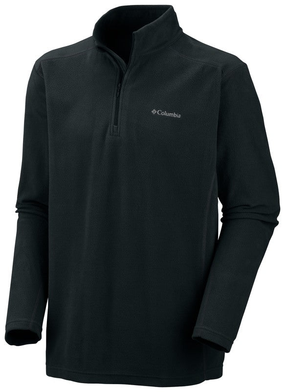 Columbia Mens Klamath Half Zip Fleece-BLACK - Borderland Muff
