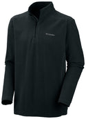 Columbia Mens Klamath Half Zip Fleece-BLACK - Borderland Muff