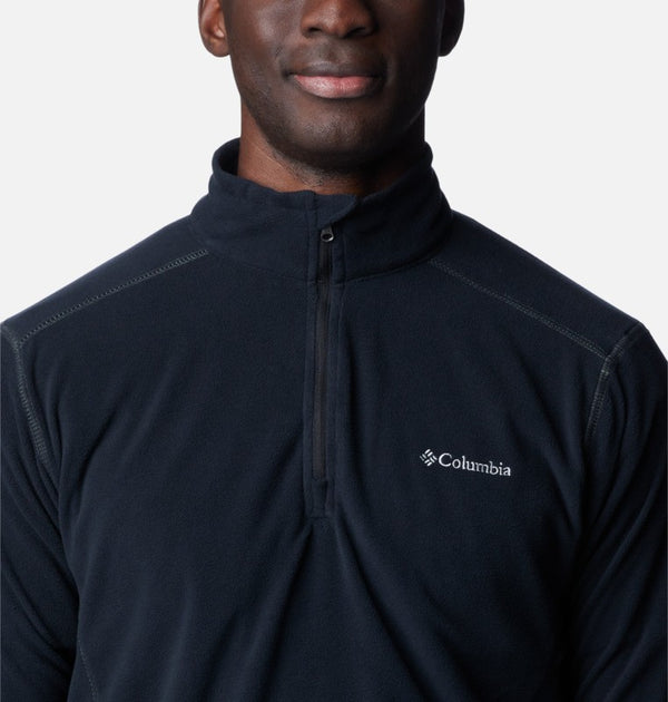 Columbia Mens Klamath Half Zip Fleece-BLACK - Borderland Muff