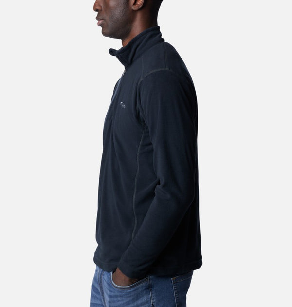 Columbia Mens Klamath Half Zip Fleece-BLACK - Borderland Muff