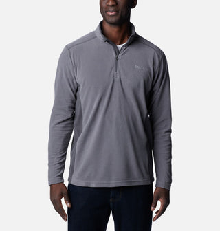 Columbia Mens Klamath Half Zip Fleece-GREY - Borderland Muff