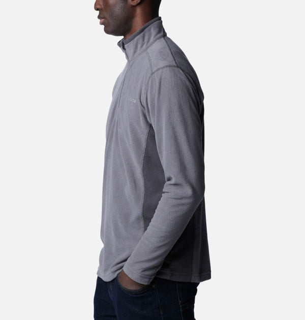 Columbia Mens Klamath Half Zip Fleece-GREY - Borderland Muff