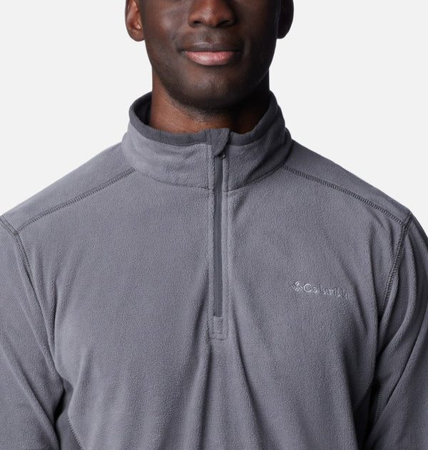Columbia Mens Klamath Half Zip Fleece-GREY - Borderland Muff