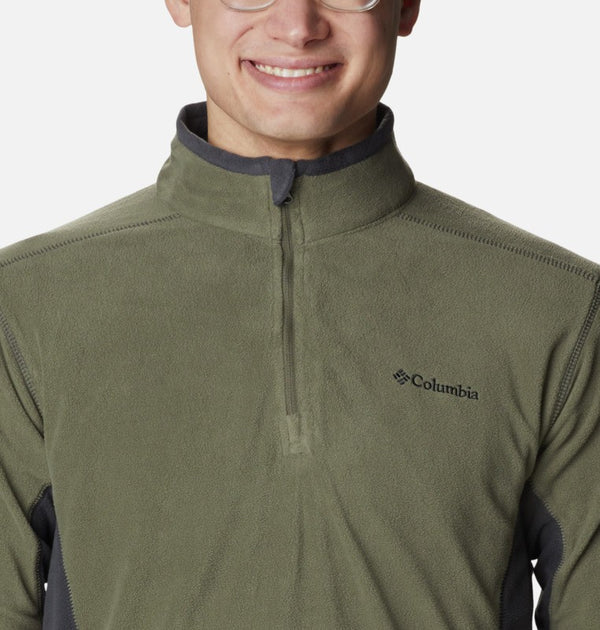 Columbia Mens Klamath Half Zip Fleece-STONE GREEN - Borderland Muff