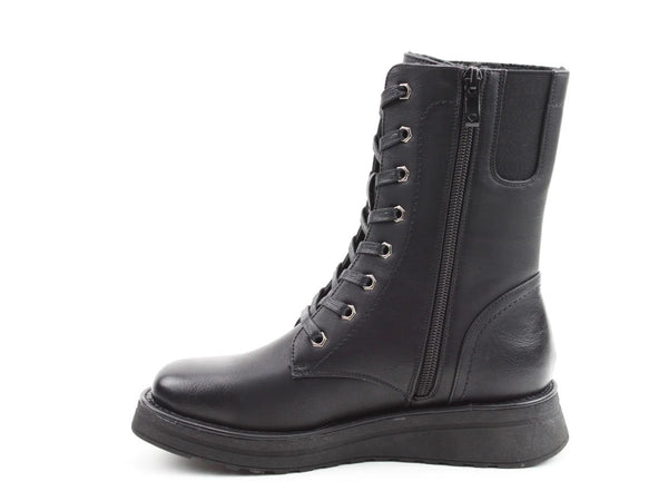 Heavenly Feet Ladies Vegan Friendly Boot Martina 4-BLACK - Borderland Muff