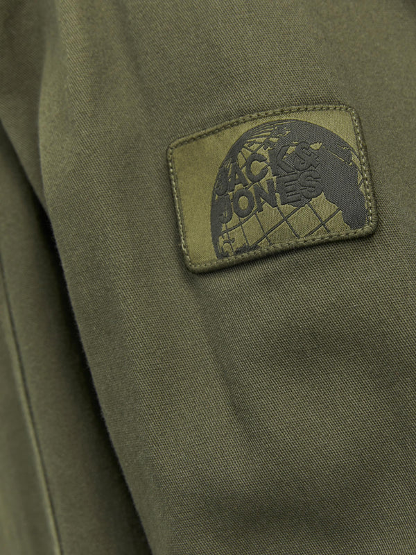 Jack & Jones Ben Classic Long Sleede Overshirt -OLIVE - Borderland Muff