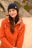 Lighthouse Isobel 3/4 Length Faux Fur Lined Waterproof Coat-BURNT ORANGE - Borderland Muff