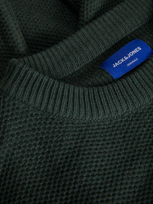 Jack & Jones JORBRODY Knit Crew-FOREST GREEN - Borderland Muff