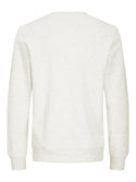 Jack & Jones JJFLAG Sweat Crew Neck-WHITE - Borderland Muff