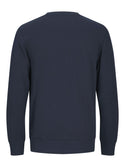 Jack & Jones JJFLAG Sweat Crew Neck-NAVY BLAZER - Borderland Muff
