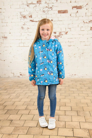 Lighthouse Girls Freya Padded Waterproof Jacket-TEAL - Borderland Muff