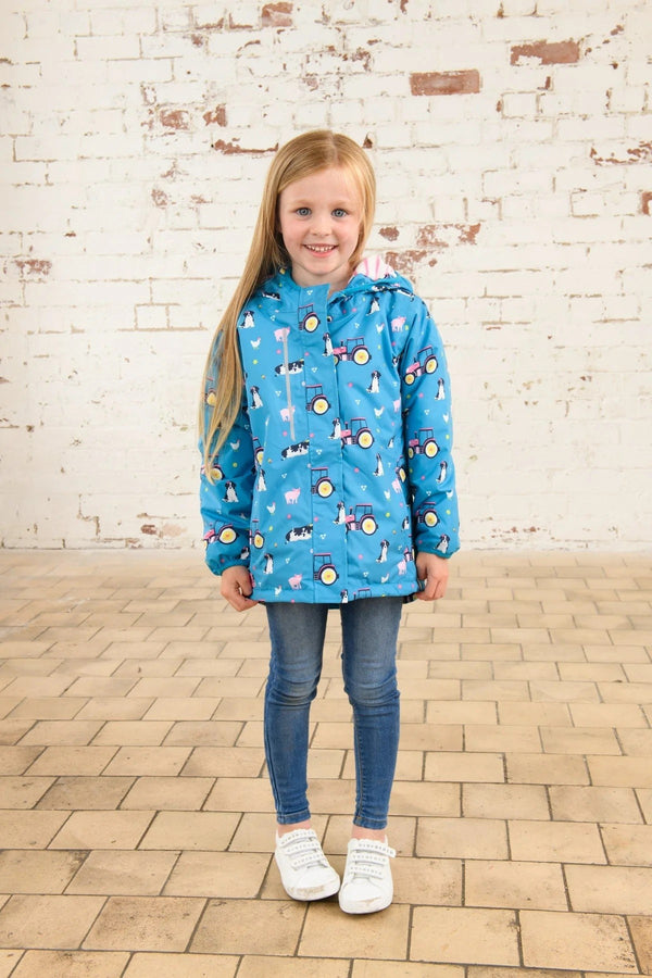 Lighthouse Girls Freya Padded Waterproof Jacket-TEAL - Borderland Muff