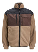 Jack & Jones Landscape Full Zip High Neck Fleece-DARK MOUNTAI - Borderland Muff