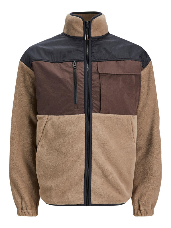 Jack & Jones Landscape Full Zip High Neck Fleece-DARK MOUNTAI - Borderland Muff