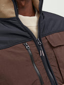 Jack & Jones Landscape Full Zip High Neck Fleece-DARK MOUNTAI - Borderland Muff