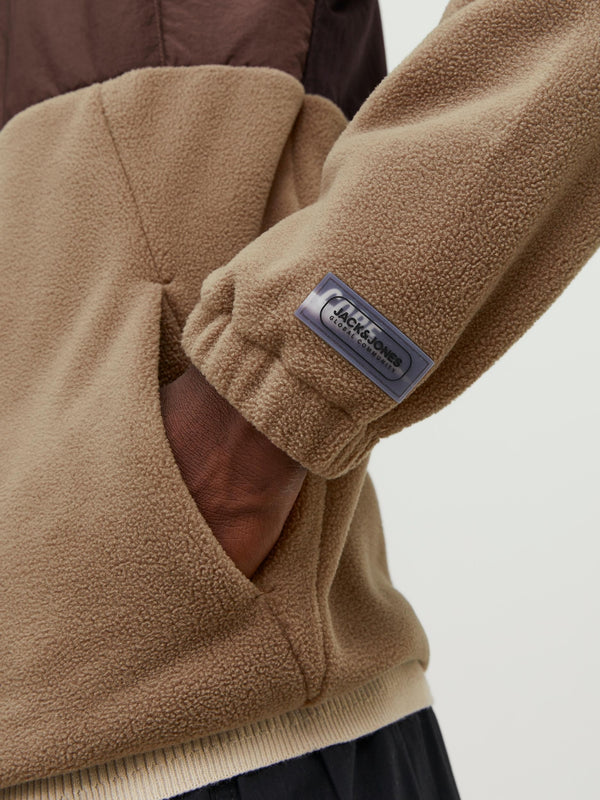 Jack & Jones Landscape Full Zip High Neck Fleece-DARK MOUNTAI - Borderland Muff
