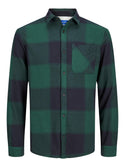 Jack & Jones Owen Long Sleeve Check Comfort Shirt-TREKKING - Borderland Muff