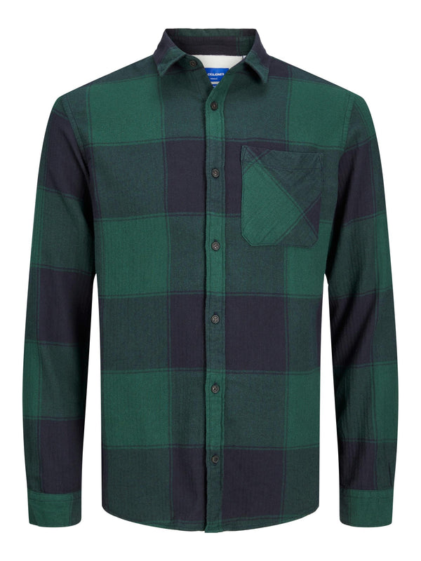 Jack & Jones Owen Long Sleeve Check Comfort Shirt-TREKKING - Borderland Muff