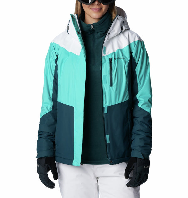 Columbia Ladies Rosie Run Ski Jacket-AQUA - Borderland Muff