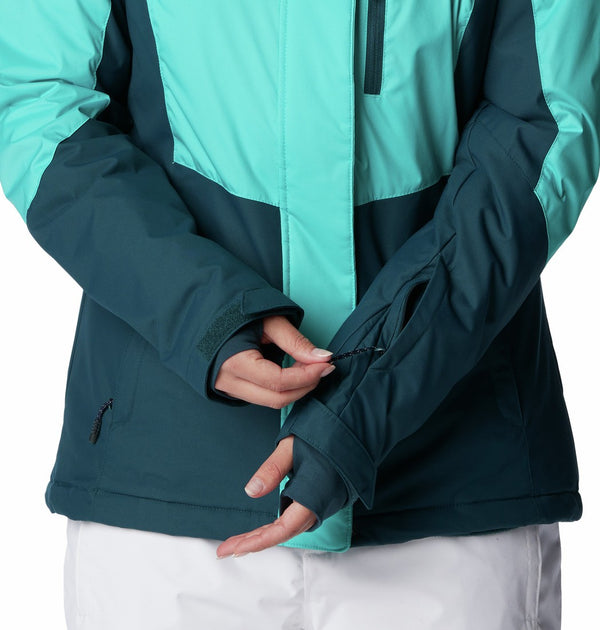 Columbia Ladies Rosie Run Ski Jacket-AQUA - Borderland Muff
