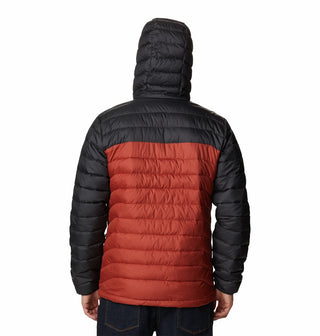 Columbia Mens Powder Lite Hooded Jacket-RED - Borderland Muff