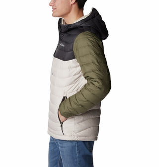 Columbia Mens Powder Lite Hooded Jacket-STONE - Borderland Muff